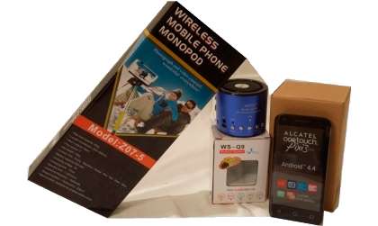 LOTE ALCATEL ONETOUCH PIXI 3, PALO SELFIE Y ALTAVOZ